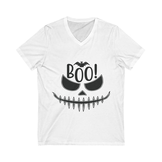 Boo! Unisex Short Sleeve V-neck Tshirt