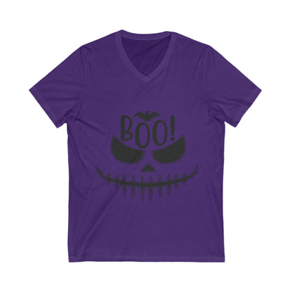 Boo! Unisex Short Sleeve V-neck Tshirt