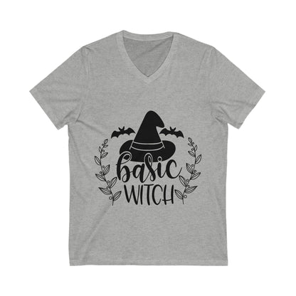 Basic Witch Unisex Short Sleeve V-neck Tshirt