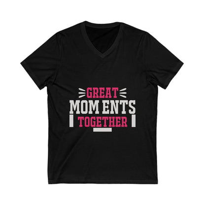 Great Moments Together Unisex Short Sleeve V-neck Tshirt
