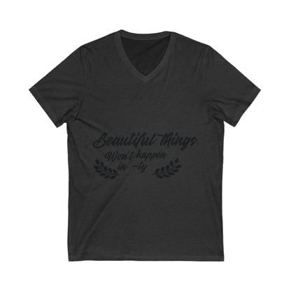 Beautiful Things Unisex Short Sleeve V-neck Tshirt