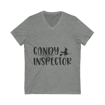 Candy Inspector Unisex Short Sleeve V-neck Tshirt