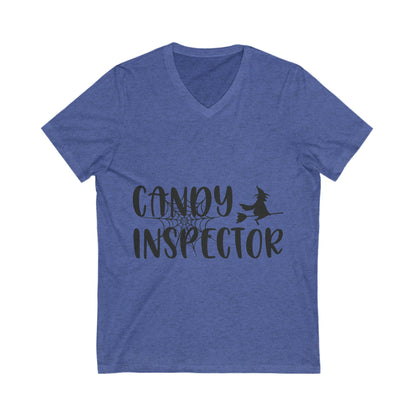 Candy Inspector Unisex Short Sleeve V-neck Tshirt