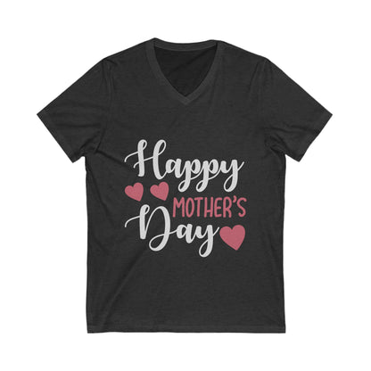 Happy Mother'S Day Unisex Short Sleeve V-neck Tshirt