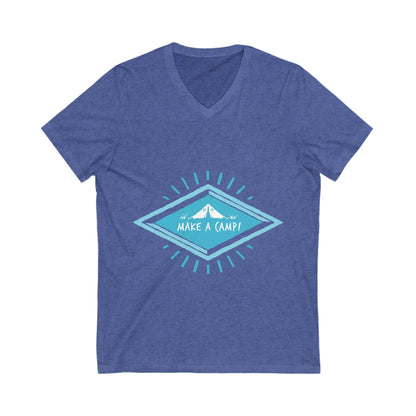 Make A Camp Unisex Short Sleeve V-neck Tshirt