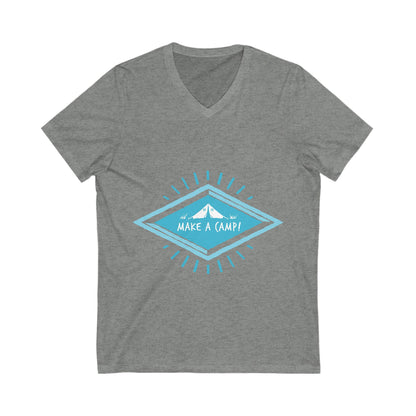 Make A Camp Unisex Short Sleeve V-neck Tshirt