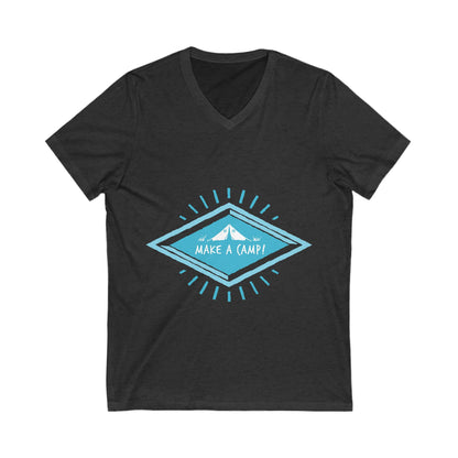 Make A Camp Unisex Short Sleeve V-neck Tshirt