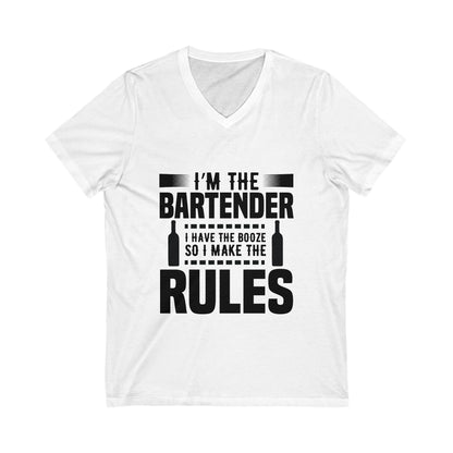 I Am The Bartender Unisex Short Sleeve V-neck Tshirt