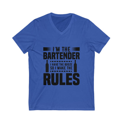 I Am The Bartender Unisex Short Sleeve V-neck Tshirt