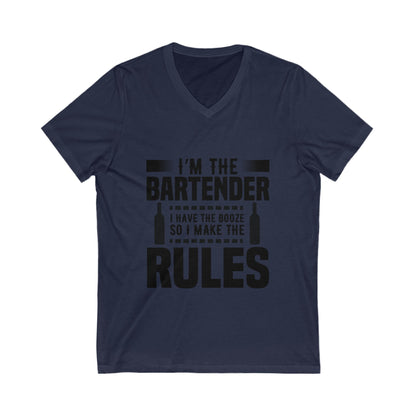 I Am The Bartender Unisex Short Sleeve V-neck Tshirt