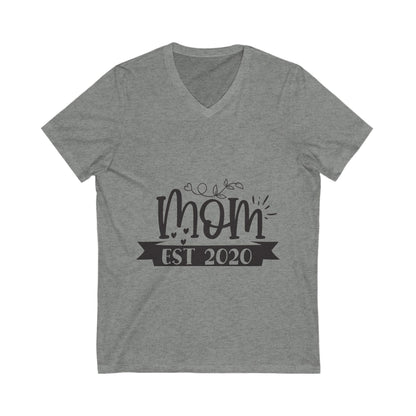 Mom Est 2020-01 Unisex Short Sleeve V-neck Tshirt