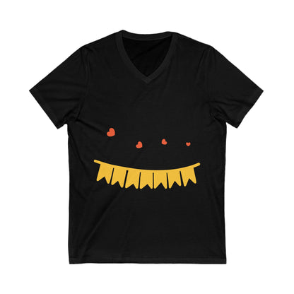 Happybornday Unisex Short Sleeve V-neck Tshirt