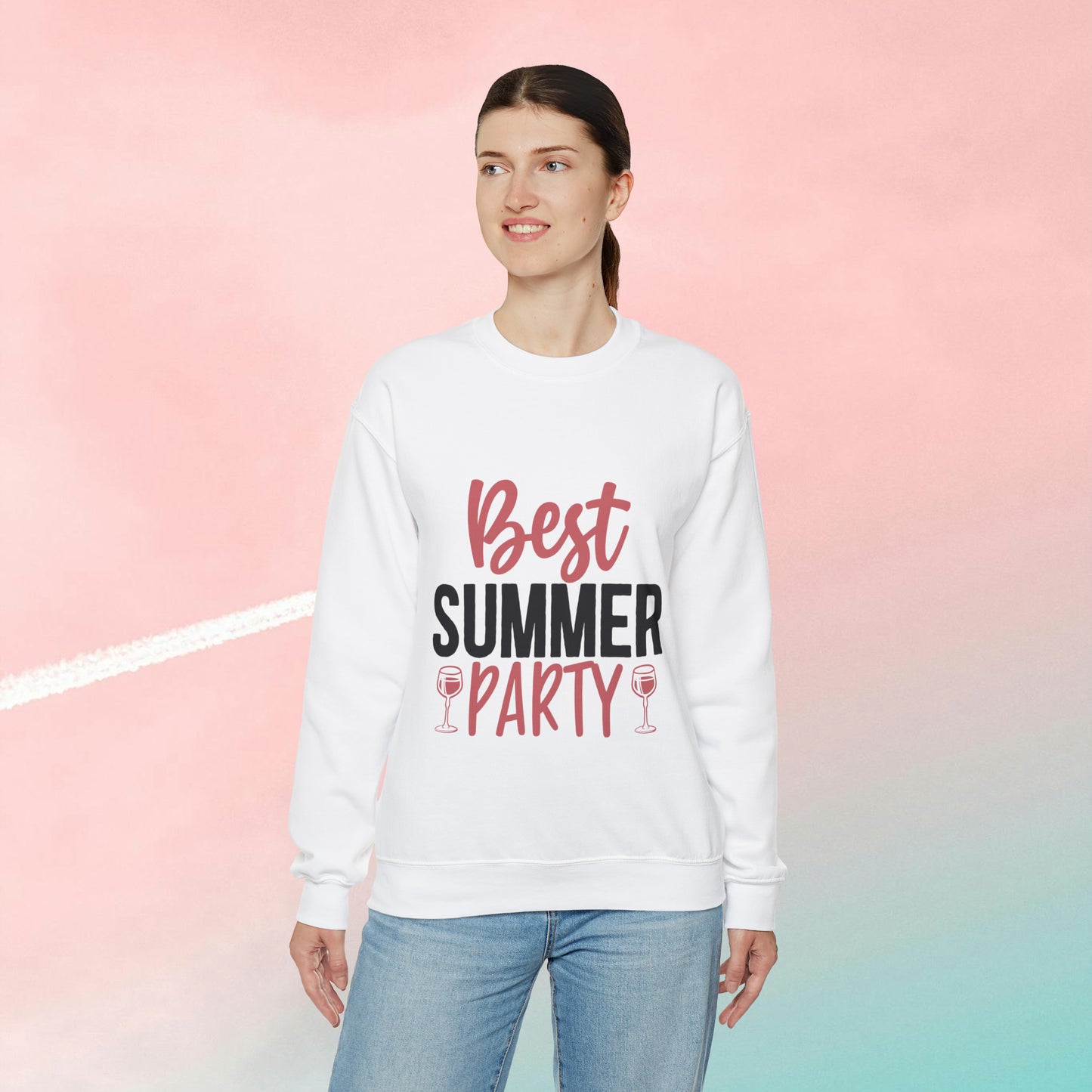 Best Summer Party Crewneck Sweatshirt