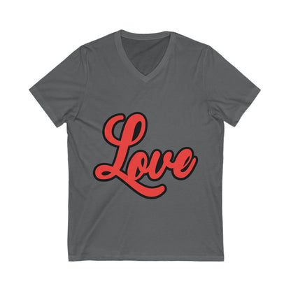 Love4 Unisex Short Sleeve V-neck Tshirt