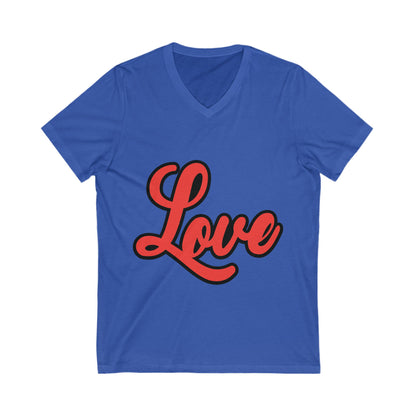Love4 Unisex Short Sleeve V-neck Tshirt