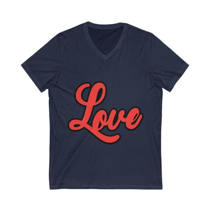 Love4 Unisex Short Sleeve V-neck Tshirt