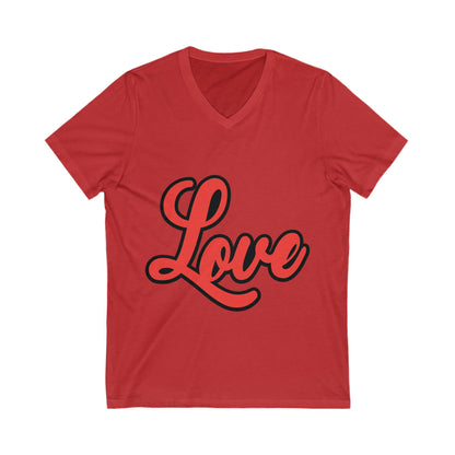 Love4 Unisex Short Sleeve V-neck Tshirt