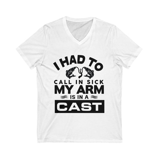 Unisex Jersey Short Sleeve V-Neck Tee