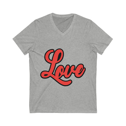 Love4 Unisex Short Sleeve V-neck Tshirt