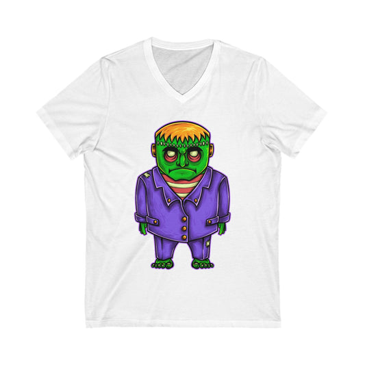 Frankenstein Unisex Short Sleeve V-neck Tshirt