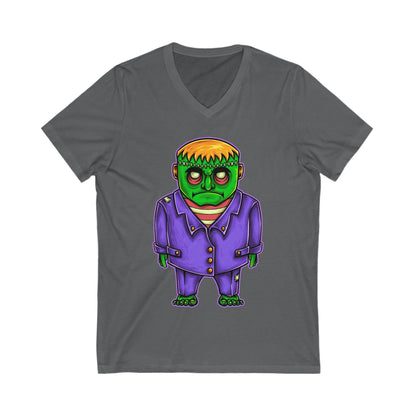 Frankenstein Unisex Short Sleeve V-neck Tshirt