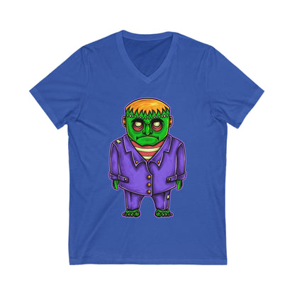Frankenstein Unisex Short Sleeve V-neck Tshirt