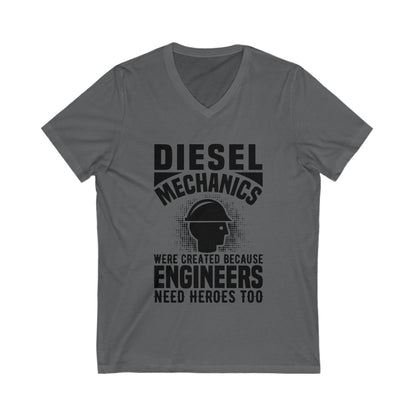 Diesel Mechanics Unisex Short Sleeve V-neck Tshirt
