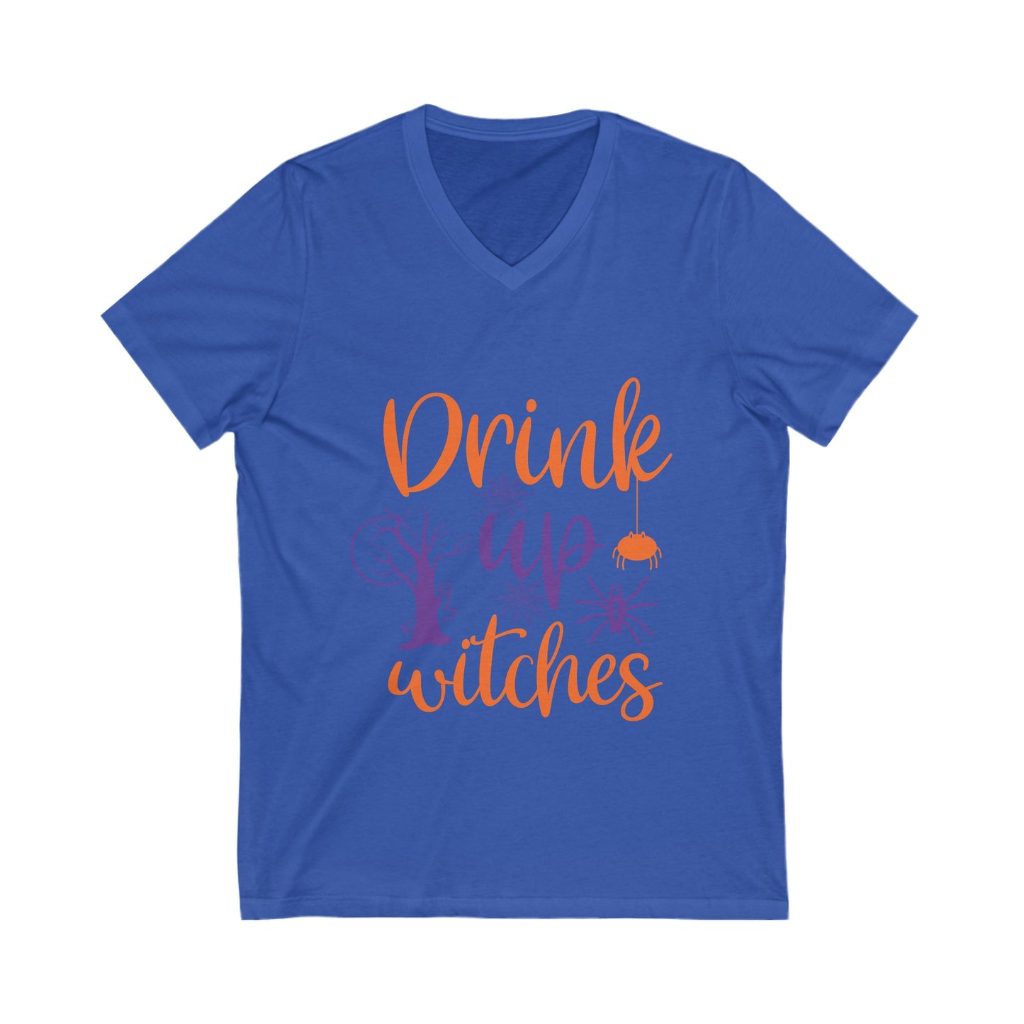 Drink Up Witch Unisex Short Sleeve V-neck Tshirt