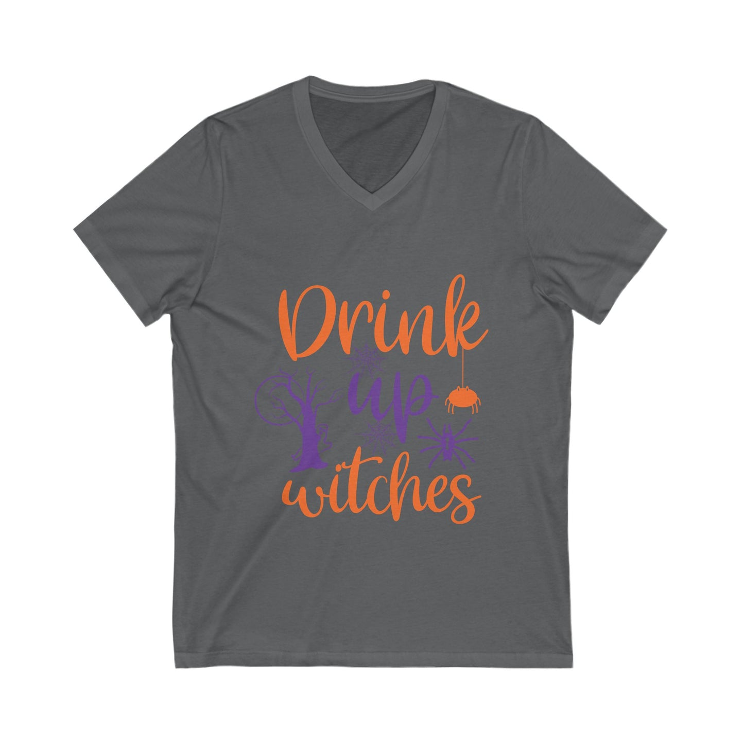 Drink Up Witch Unisex Short Sleeve V-neck Tshirt