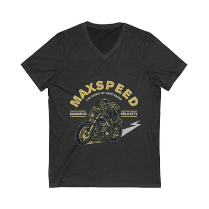 Max Speed Unisex Short Sleeve V-neck Tshirt