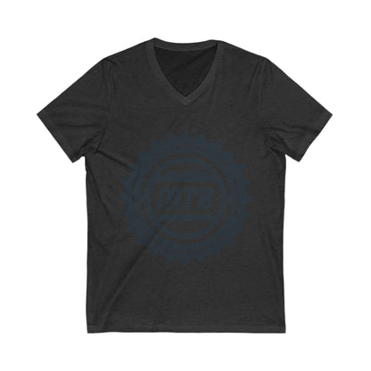 Mountain Bike Unisex Short Sleeve V-neck Tshirt