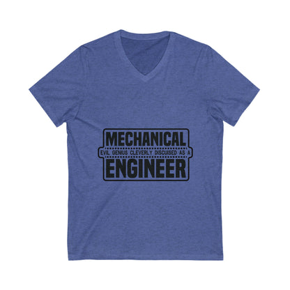 Mechanical Evil Unisex Short Sleeve V-neck Tshirt