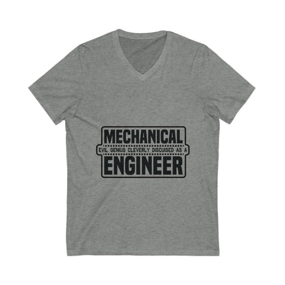 Mechanical Evil Unisex Short Sleeve V-neck Tshirt
