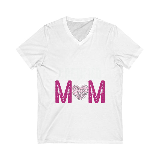 Certified Mom Unisex Short Sleeve V-neck Tshirt