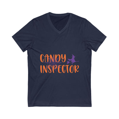Candy Inspectoor Unisex Short Sleeve V-neck Tshirt