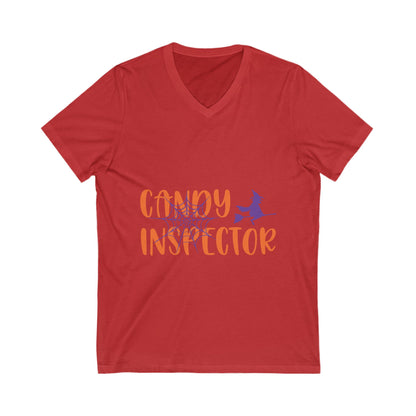 Candy Inspectoor Unisex Short Sleeve V-neck Tshirt