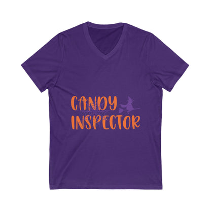 Candy Inspectoor Unisex Short Sleeve V-neck Tshirt