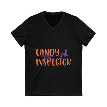 Candy Inspectoor Unisex Short Sleeve V-neck Tshirt