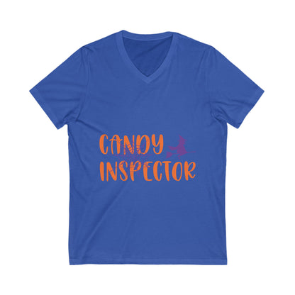 Candy Inspectoor Unisex Short Sleeve V-neck Tshirt