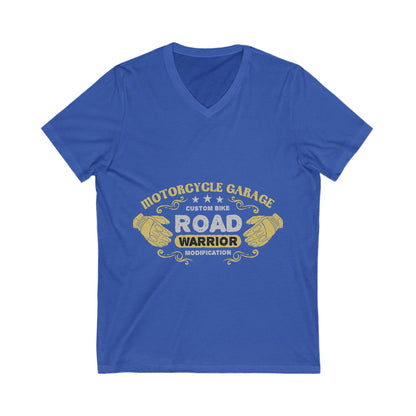 Motorcycle Garage Unisex Short Sleeve V-neck Tshirt