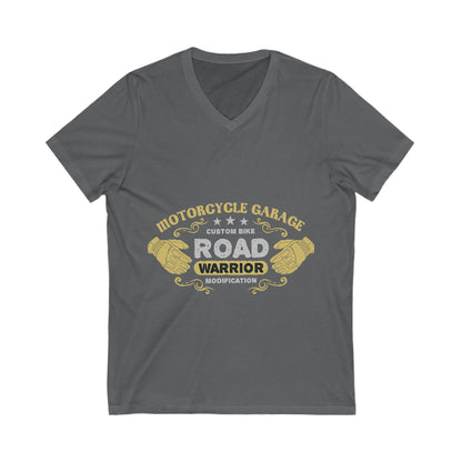Motorcycle Garage Unisex Short Sleeve V-neck Tshirt