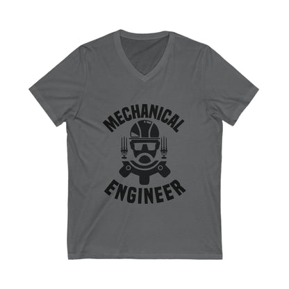Mechanical Unisex Short Sleeve V-neck Tshirt