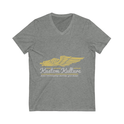 Kustom Kulture Eagle Unisex Short Sleeve V-neck Tshirt