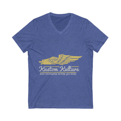 Kustom Kulture Eagle Unisex Short Sleeve V-neck Tshirt