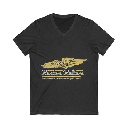 Kustom Kulture Eagle Unisex Short Sleeve V-neck Tshirt