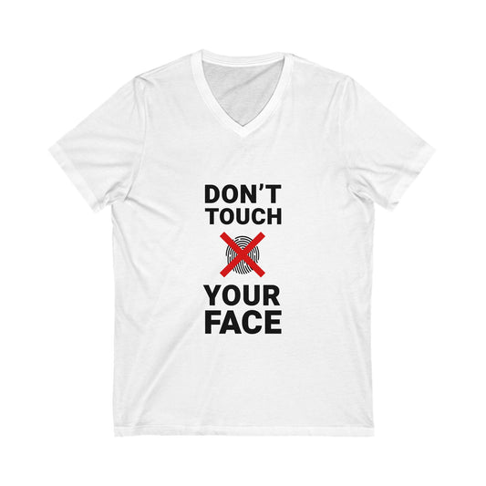 Funny Anti-Touch V-Neck Tee for Everyday Wear