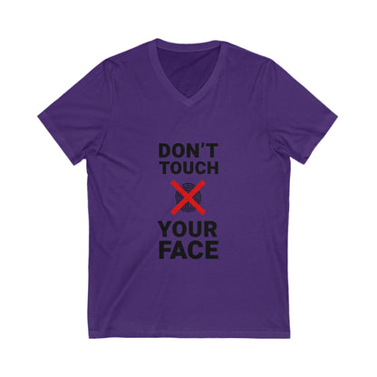 Funny Anti-Touch V-Neck Tee for Everyday Wear