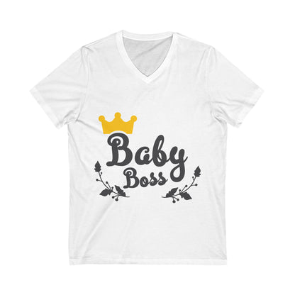 Baby Boss Unisex Short Sleeve V-neck Tshirt