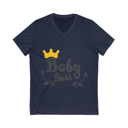 Baby Boss Unisex Short Sleeve V-neck Tshirt