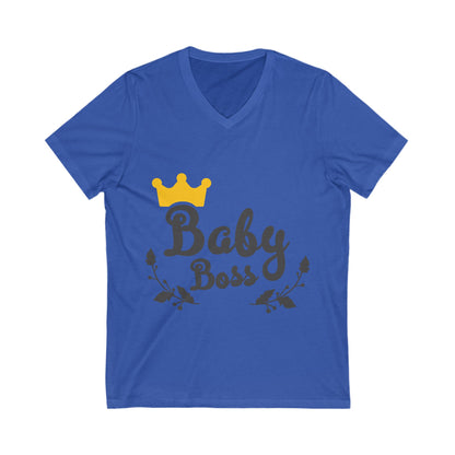 Baby Boss Unisex Short Sleeve V-neck Tshirt